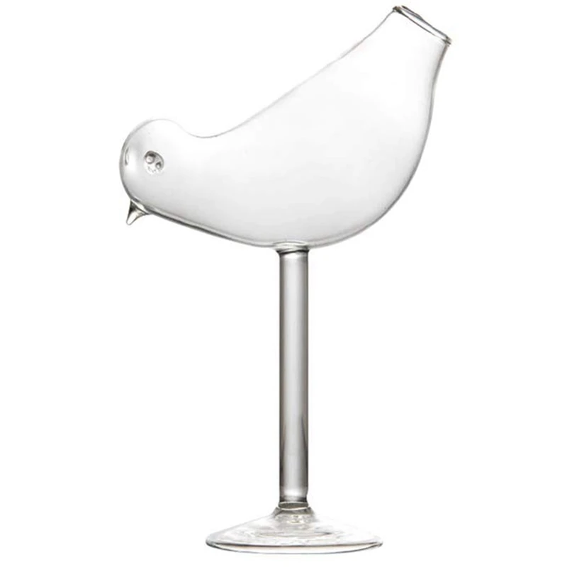 

150Ml Creative Bird Shape Cocktail Goblet Glass Personality Molecular Smoked Modelling Glass Fantasy Wine Goblet