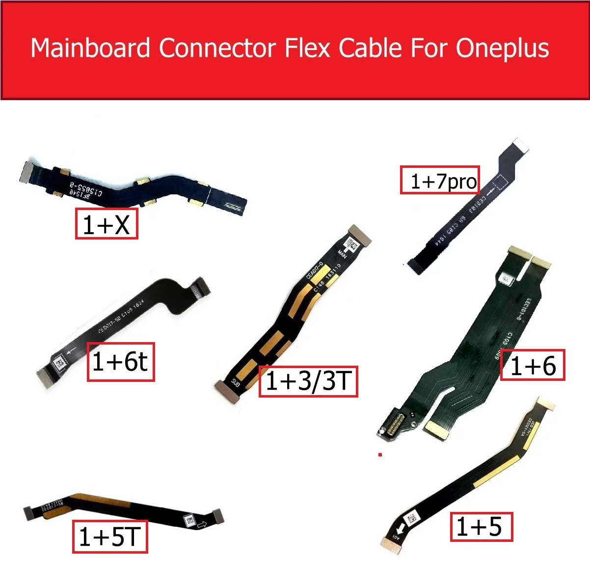 

Mainboard Connector Flex Cable For Oneplus 3 3t 5 5t 6 6t 7pro X Motherboard Display Connector Flex Ribbon Cable Replacement