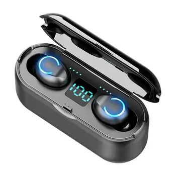 

F9-8 Mini Portable Wireless Bluetooth 5.0 HiFi In-ear Sport Phone Bluetooth Earbuds Noise Canceling HeadPhones with Microphone