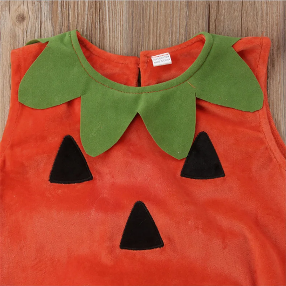 Kids Halloween Party Costumes Toddler Baby Pumpkin Costume Cosplay for Baby Girl Boy Fancy Dress Hat Outfit Cute Clothes