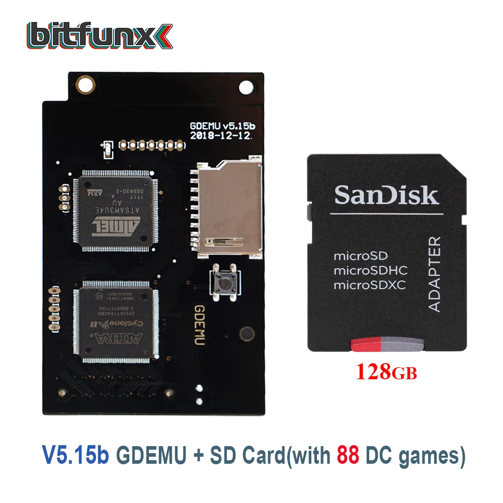 Замена диска Bitfunx Ultima Version Gdemu v5.15b и игры с SD картой для SEGA Dreamcast|Запасные части| |