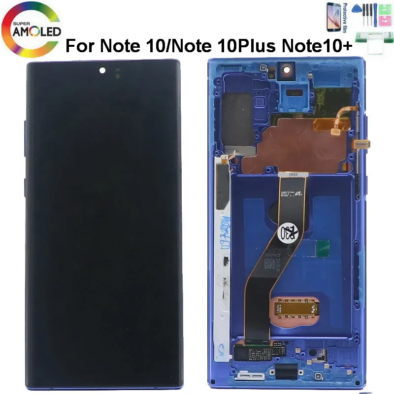 Оригинальный AMOLED LCD для SAMSUNG Galaxy Note 10 N970F N970 10Plus Note10 + N975 N9750 дисплей сенсорный экран