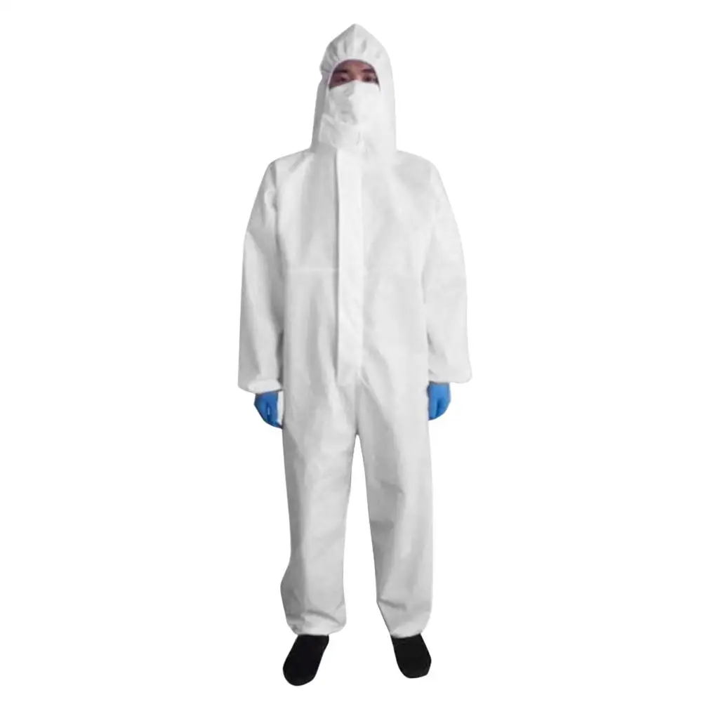 

Protective Suit Aseptic Security Check Safe Antibacterial Clothing Isolation Suit White Anti-Stick Fabric Waterproof