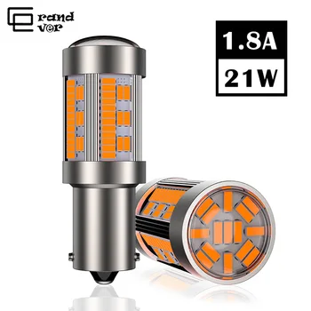 

1PCS T20 LED 7440 W21W 4014 105SMD Canbus No Hyperflash 1156 P21W BA15S LED BAU15S PY21W LED Lamp for Reverse Turn Signal Light