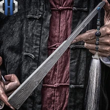 10-дюймовый Fusang из титанового сплава для повседневного использования Складной вентилятор стальная костяная тактика кунг-фу Taiji боевое искусство защита металлического оружия