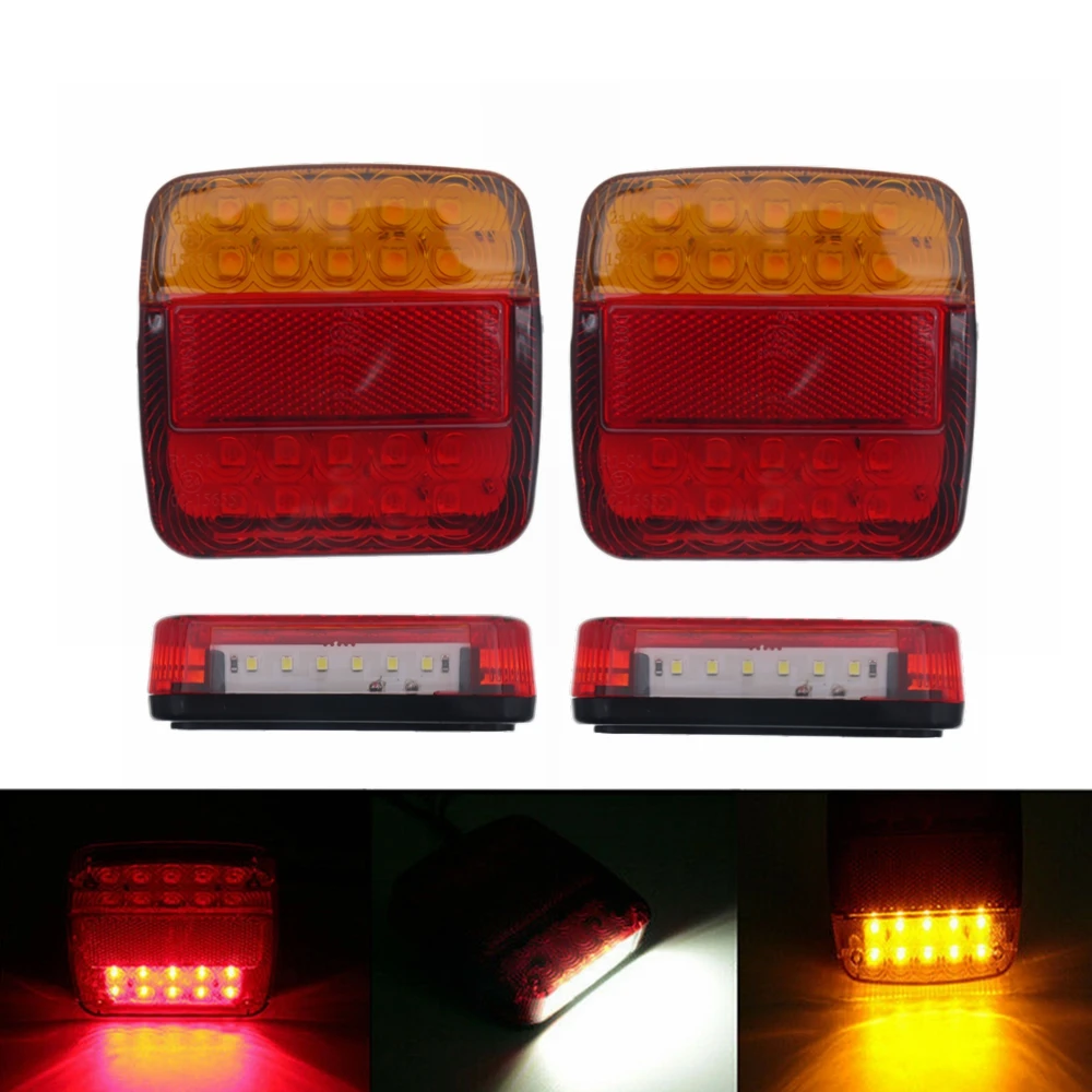 2Pcs 12V 26Led Car Rear Daf Camion Rimorchio Fanale Posteriore Di Stop Del Freno Di Segnale Di Girata Luci Camiones Luces Remolque Aanhanger Vrachtwag
