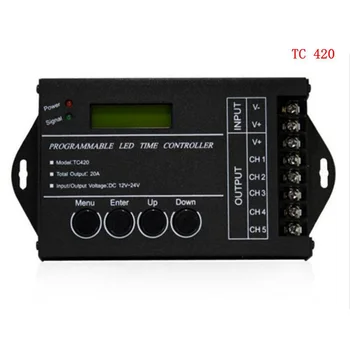 

DC12V DC24V TC421 WiFi programmable time led controller dimmer RGB Controller TC420 for 5050 3528 5630 led strips light