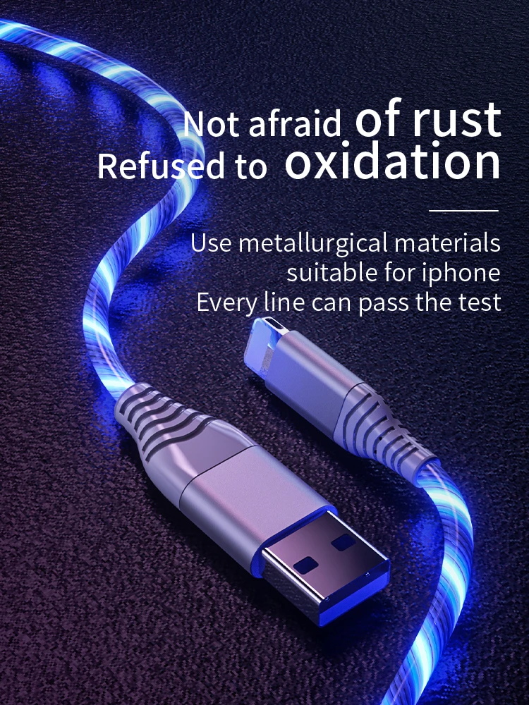 Meide 2 м осветительный светильник LEB USB кабель для быстрой зарядки типа C/Micro/Apple для samsung XiaoMi HUIWEI OPPO LG iphone11