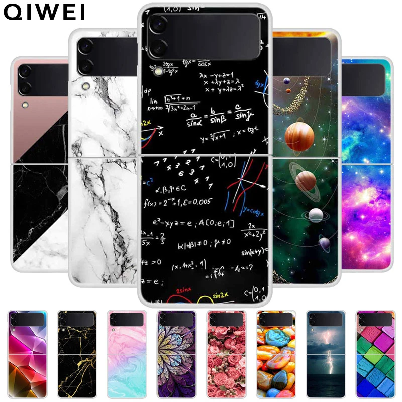 Per Samsung Z Flip 3 Custodia Trasparente Trasparente Per Pc Cover Posteriore Per Samsung Galaxy Z Flip 3 Custodie Zflip 3 Flip3 Conchiglie Capa