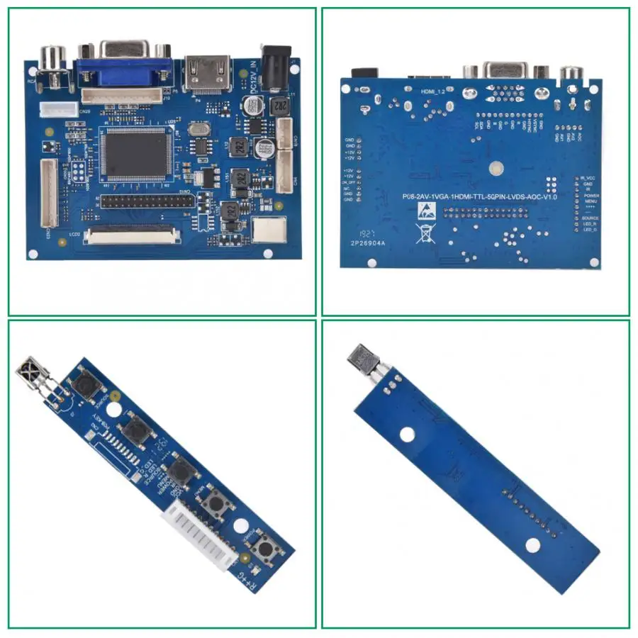 HDMI+ VGA+ AV ЖК-плата контроллера AT070TN92 AT070TN90 AT070TN94 50Pin FPC разъем 800*480 экран