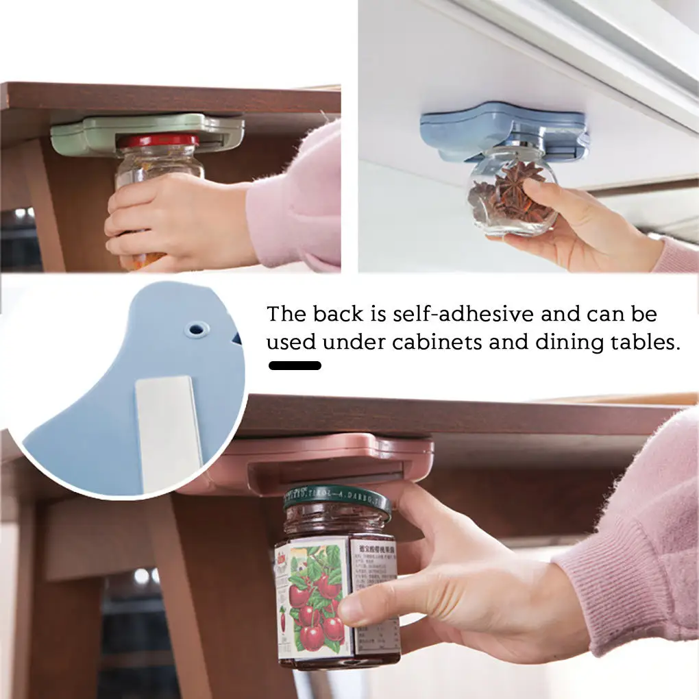 Arthritis Glass Jar Opener for Under the Kitchen Cabinet Counter Lid  Remover Aid - AliExpress