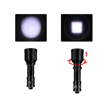 

XANES L2 Bright Diving Flashlight Zoomable 3 Modes 18650 Battery LED Light for Camping Lamp Lantern Torch Searching Spotlights