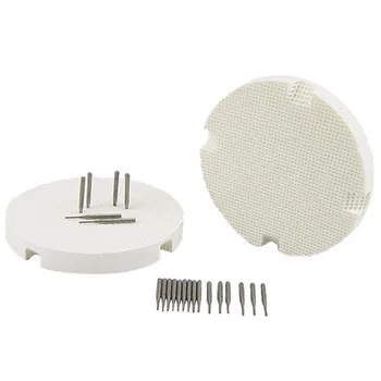

2pcs Dental Lab Honeycomb Round Firing Trays with 20 Metal Pins Free Shipping