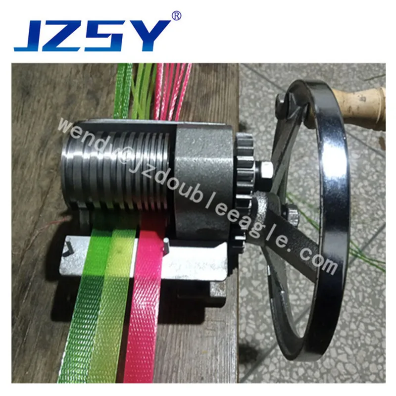 

Home use cheap manual PET Plastic Belt cutting bar machine/hand PP Strap special dividing and cutting machine for knitting