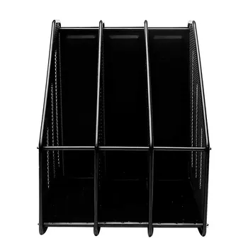 

Office Supplies Metal Wire Mesh Triple File Holder File Tray Book File Information Frame Office File Storage Rack