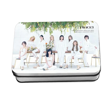 

KPOP TWICE Japanese Album #TWICE 3 Polaroid Photo Lomo Card K-pop TWICE Fan Collection Gift Metal Box Card 40Pcs/Box