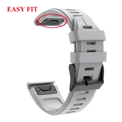 Premium Quick Release Watch Band - Sport Wristband Bracelet Accessory, 22mm & 26mm - 26mm  VERTIX 2 (GRAY)