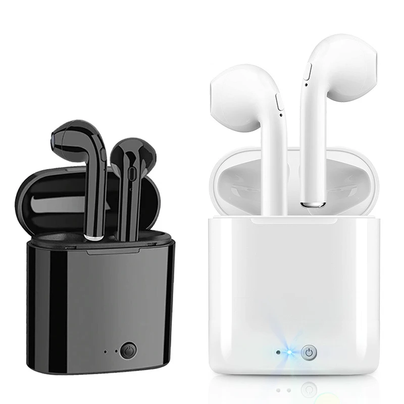 TWS i7 Mini Wireless Headphones Bluetooth-compatible In Ear Headset Handsfree Buds Sports Waterproof Earbuds For iOS Android | Электроника