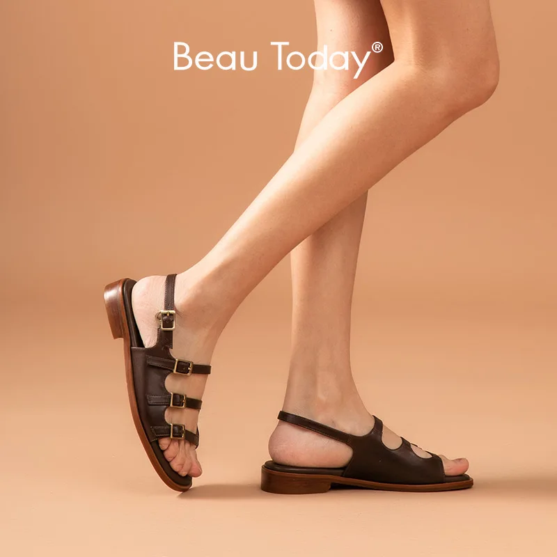 Beau Today Women's Tonal Chunky Gladiator Sandals