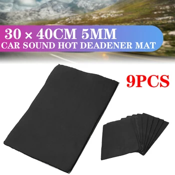 

9 Sheets 40x30cm Car Sound Proofing Deadening Anti-noise Sound Insulation Cotton Heat Closed Cell Foam