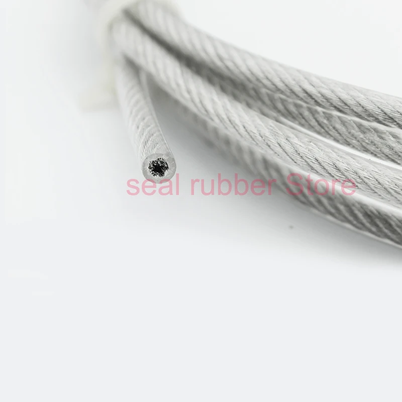 

Гибкий веревка с ПВХ покрытием, 5 метров, мягкий кабель, прозрачная веревка для белья из нержавеющей стали, диаметр 1 мм, 1,5 мм, 2 мм, 3 мм, 4 мм, 5 мм, 6 мм