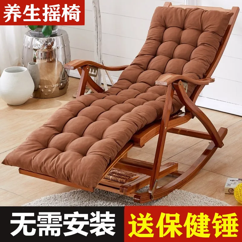 Бамбуковое кресло-качалка для дома, балконное кресло-качалка, кресло-качалка для взрослых, кресло-качалка для обеда, кресло для отдыха, повседневное деревянное кресло для пожилых людей