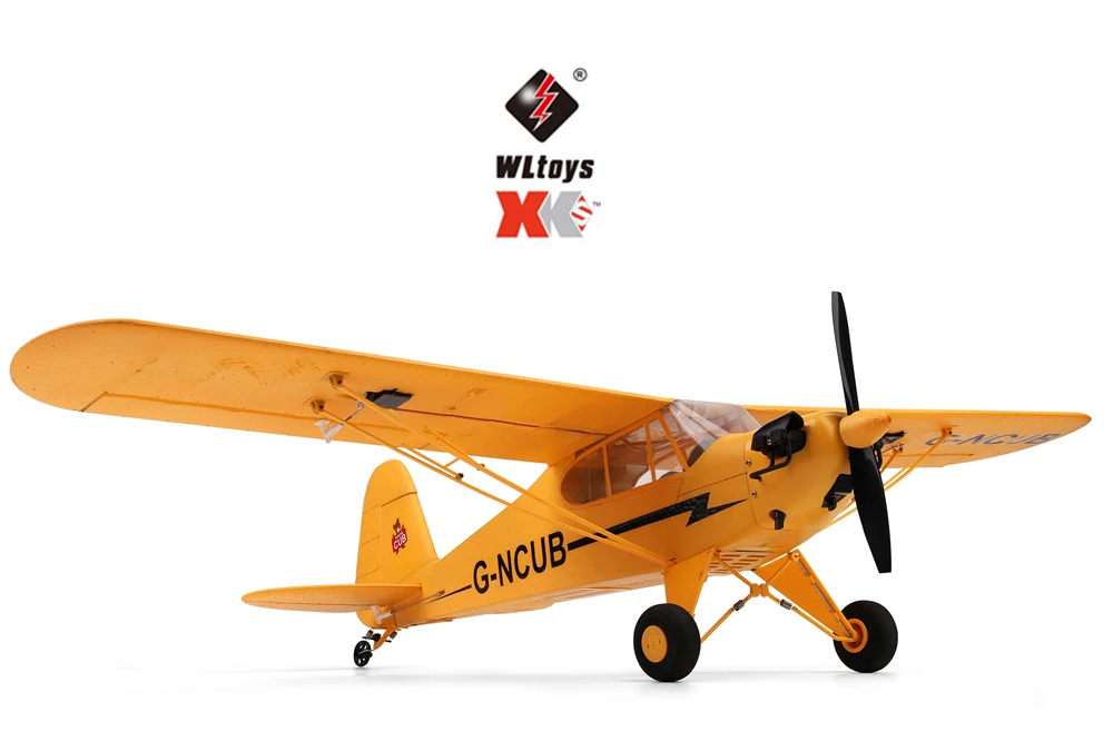 WLtoys-avión teledirigido A160 J3, avión teledirigido RTF EPP, Avión de espuma, sistema 3D/6G, Kit de envergadura de 650mm, motor sin escobillas