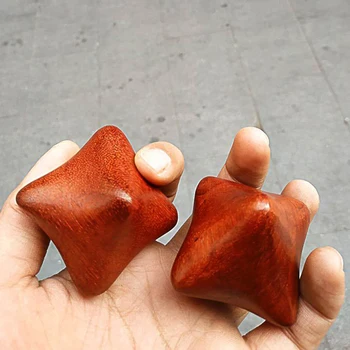 

Women Men Portable Wooden Hand Massager Muscle Stress Relief Hexagonal Wooden Massage Handball