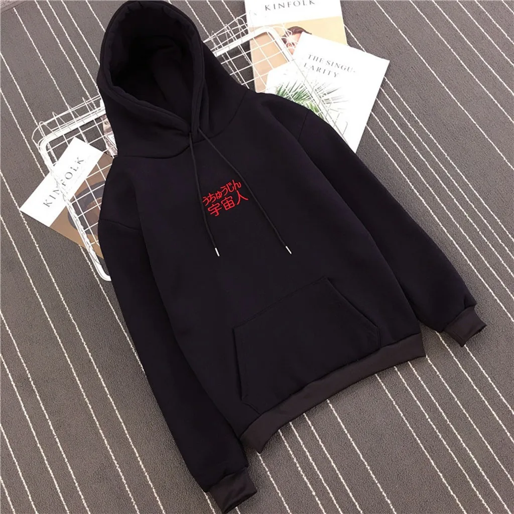 JAYCOSIN fashion new ladies loose plus velvet hooded sweatshirt fashion casual sports sweatshirt sister couple style daily