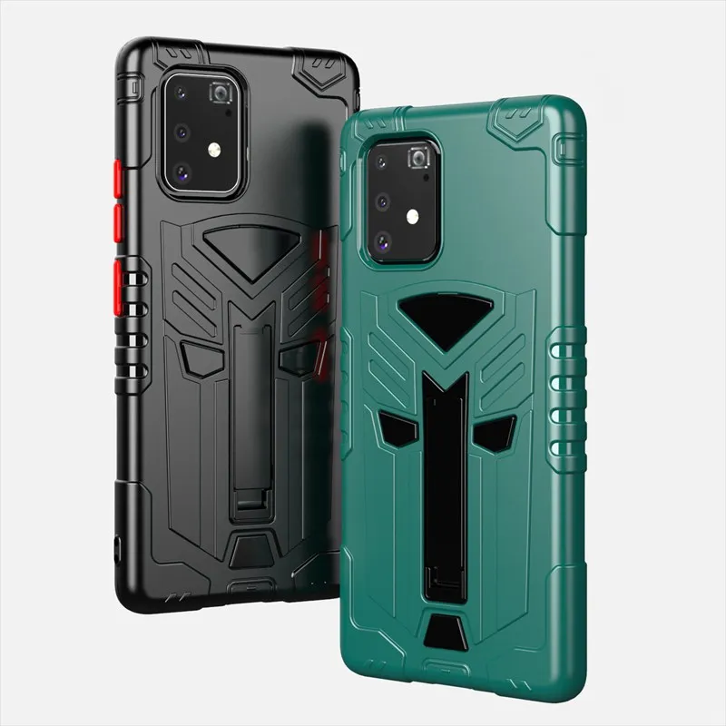 

For Samsung Galaxy M80S M60S M30S Case PC + TPU Silicone Soft Cover For Samsung M21 M40 M30 M20 M10 Phone Anti-fall Bracket Case