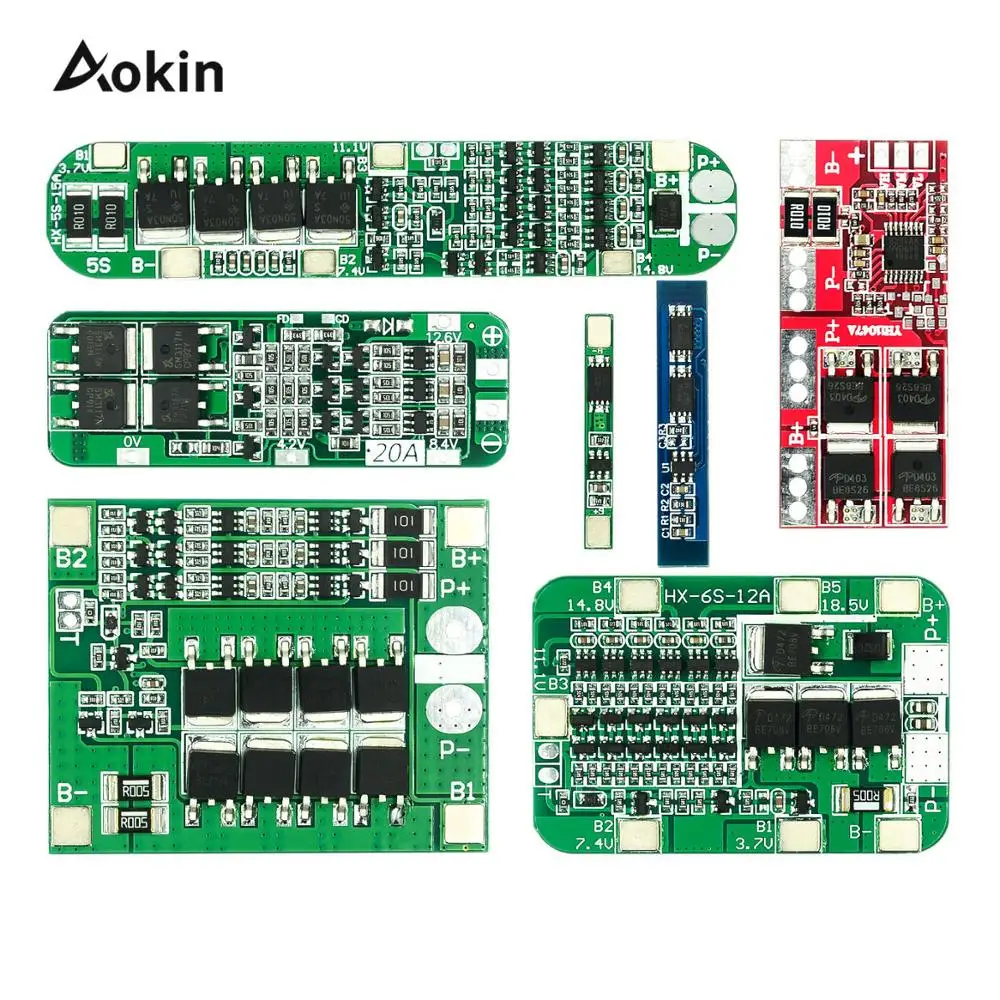 1S 2S 3S 4S 3A 20A 30A Pcb плата защиты Bms для 18650 литий ионной литиевой батареи Cell Module Diy