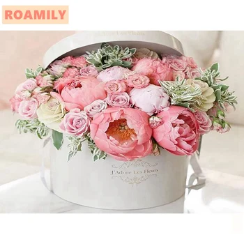 

DIY Full Display Diamond Painting,Flower,Diamond Embroidery Flowers,Pictures with Rhinestones,On