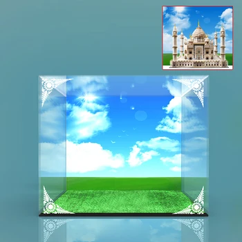 

MODIKER Building Block Acrylic Dustproof Display Box Show Box for Creator Expert 10256 Display Box Included Only - 2 Lights