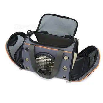 

Breathable Backpack Outdoor Travel Cat Dog Carriers High Quality Nylon Shoulder Portable SmallDog Bag Pet Supplies For 8kg