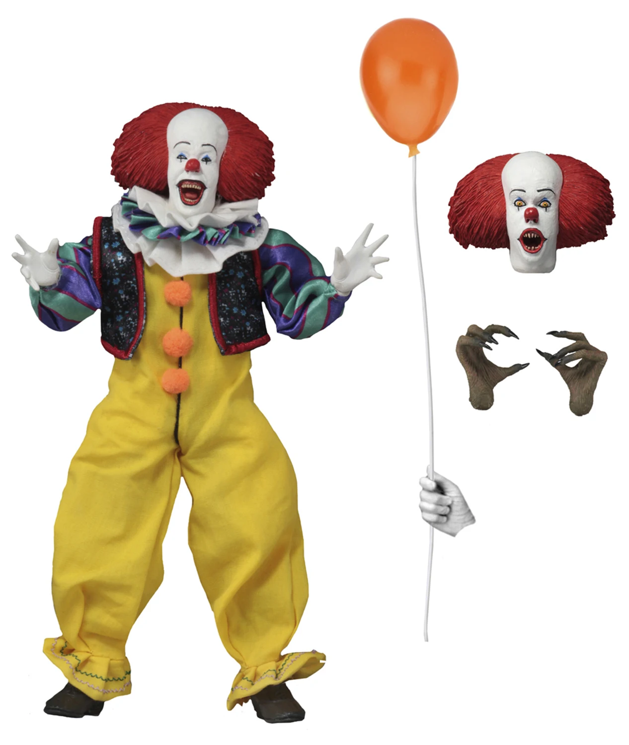 Фигурка NECA Action Figure: IT – Pennywise 1990 Movie Clothed (20 см) | Игрушки и хобби