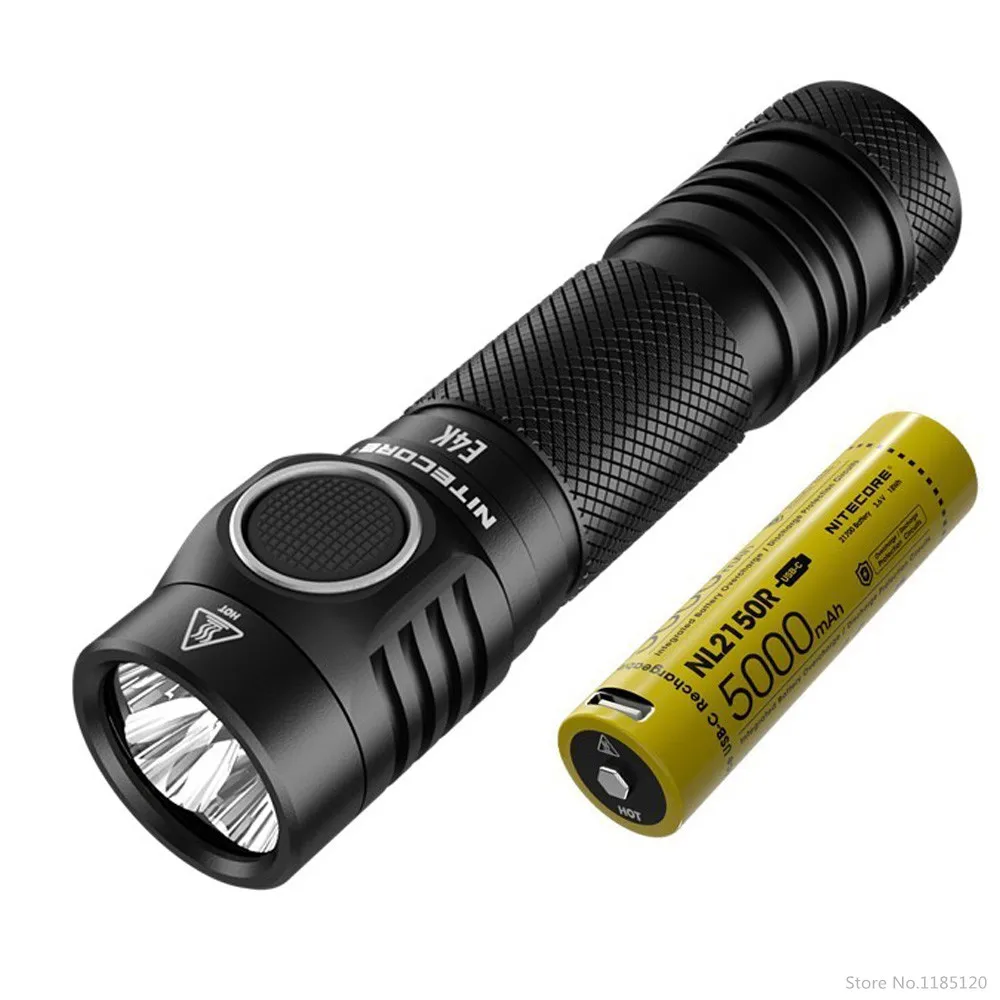 Вссветильник NITECORE E4K 4 лампочки V6 светодиоды белый свет максимальная дальность 4400