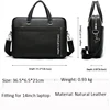 WESTAL 100% men's leather bag business totes men handbags genuine leather laptop bags 14 black computer bags for document 9802 ► Photo 2/6
