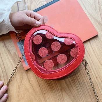 

Fashion PU Heart Shape Women Messenger Bag 2020 Summer Cute Crossbody Bags For Women Portable Shoulder Bags