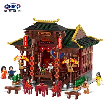 

01020 3820 PCS In stock XINGBAO Creative Series The Theater Set Building Blocks Bricks Children education Toys Model Gift