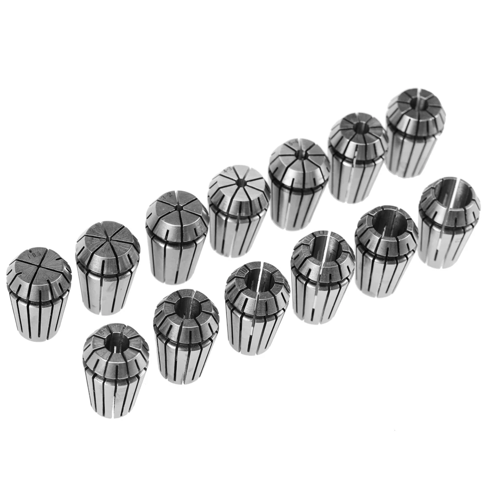 

13pcs 1mm-13mm Professional Chuck Collets Milling Lathe Accessories Tool Precision Spring Collet Set for Workholding Engraving