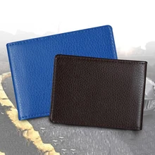 

New Solid Color Driver License Holder Pu Leather On Cover For Car Driving Documents Business Id Pass Certificate Folder Wallet