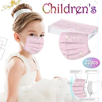 

10pc/20pc Children's Disposable Mask Anime Cartoon Lovely Cute Mouth-muffle Industrial 3ply Anti Pm2.5 Pollution Mascarillas