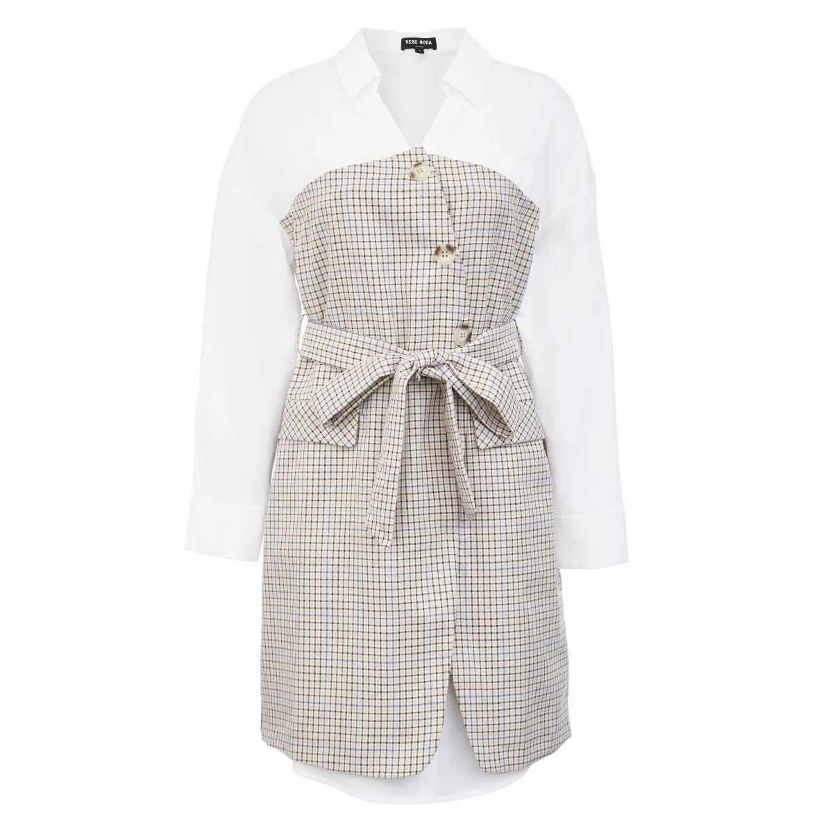 

2020 Spring WOMEN'S Dress New Style Commuting Style Pattern Joint Three-quarter-length Sleeve Dress 32017c549