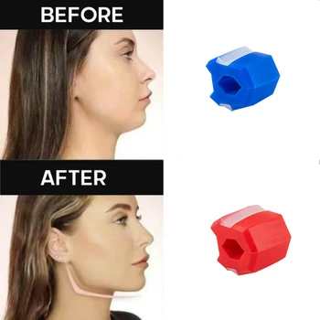 

Facial Jaw Muscle Toner Trainin Fitness Anti-aging Bite Strips Face Slimming 50lbs Resistance Exerciser