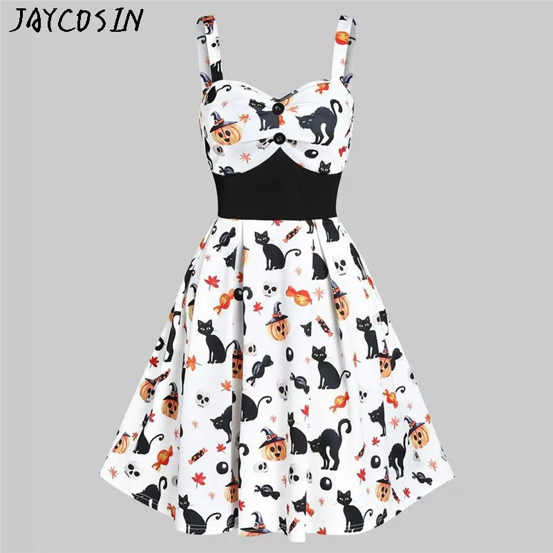 JAYCOSIN новинка 2019 красивые платья для женщин на Хэллоуин Топики винтажные с