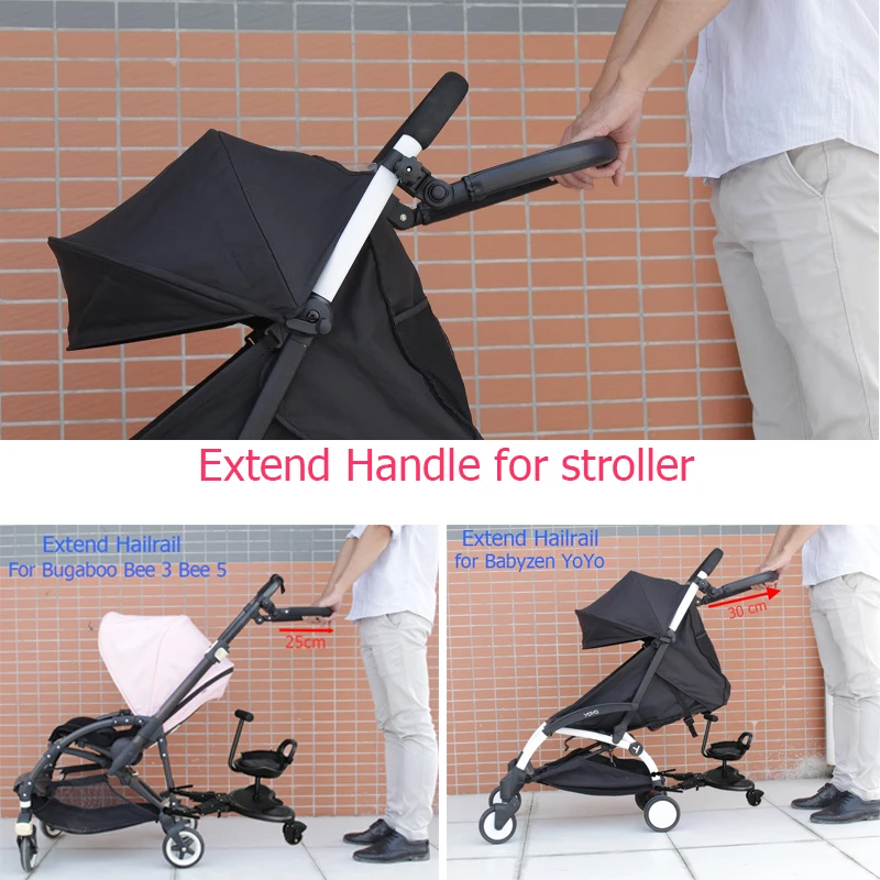 baby stroller accessories expo	 Baby stroller accessories Extend Handle Hailrail For babyzen YoYo 2 and Bugaboo Bee 6 Bee 5 baby stroller cover net