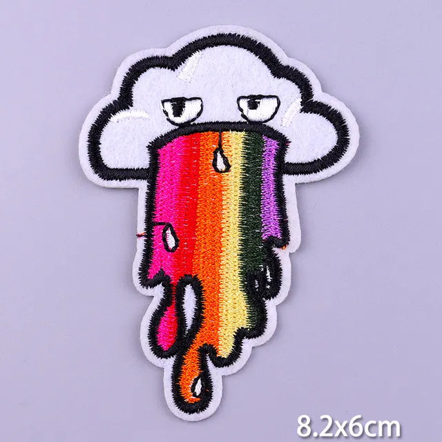 DIY Cartoon Cat Dog Patches On Clothes Animal Patch Unicorn Letter Embroidered Patch Iron On Patches For Clothing Stickers Badge PE1888CT