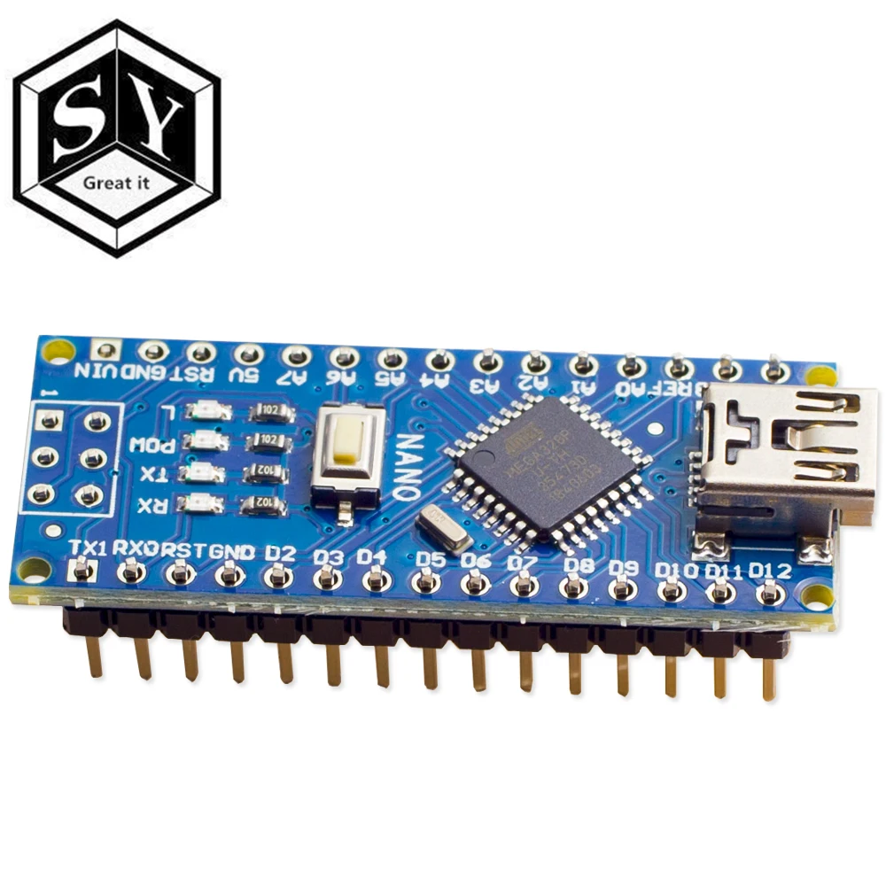 Nano Mini USB с Загрузчиком совместимый Nano 3,0 контроллер для arduino CH340 USB драйвер 16 МГц Nano v3.0 ATMEGA328P/168 P