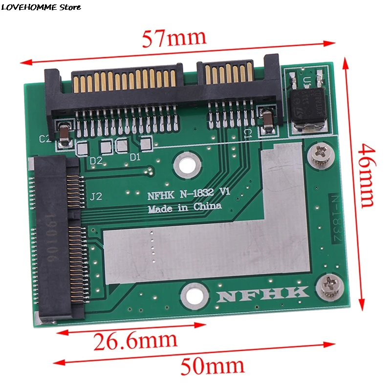 MSATA SSD 컨버터 카드 모듈 보드, 미니 Pcie SSD 하이 퀄리티, 2.5 인치 SATA 6.0gps 어댑터