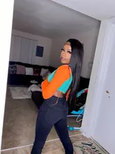 Pelucas de cabello humano brasileño liso para mujeres negras, 26, 28, 30 pulgadas, 13x4, sin pegamento